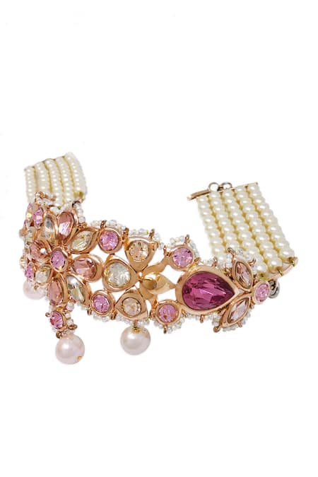 Ornamaas Quad Flora Embellished Choker 