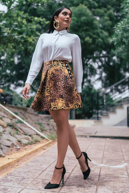 Ornamaas_Gold Plated Crystals Cubic Zirconia Embellished Donut Hoops _at_Aza_Fashions