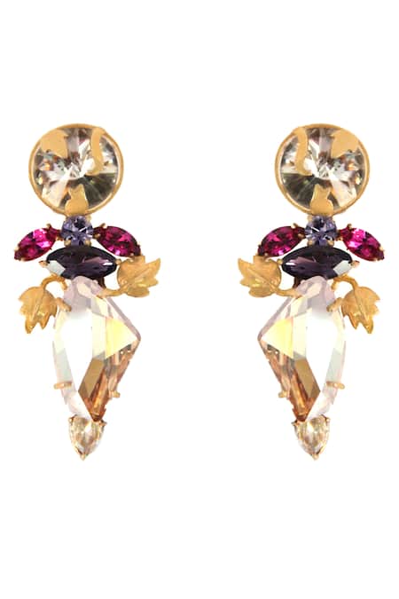 Ornamaas Trellis Bloom Embellished Earrings 