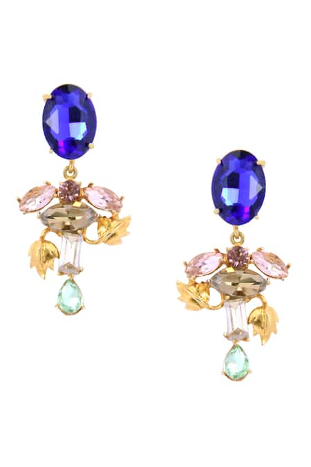 Ornamaas Dainty Stellar Embellished Drop Earrings 
