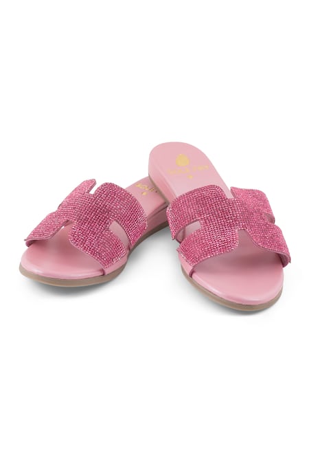 Sole Fry Essence H Shaped Embellished Mules 