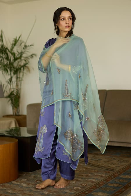 Sarang Kaur Chhaaya Sequin Embroidered Dupatta 