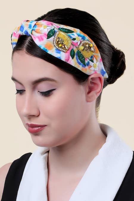 Moyolu Flower Embroidered Headband 