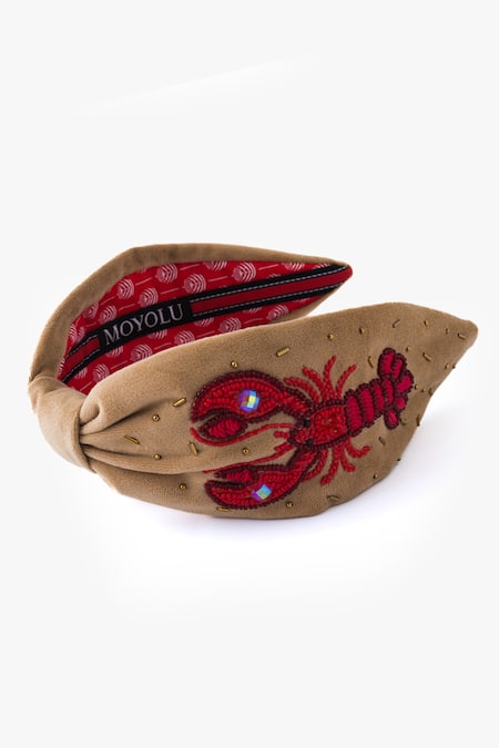 Moyolu Scorpio Motif Embroidered Headband 
