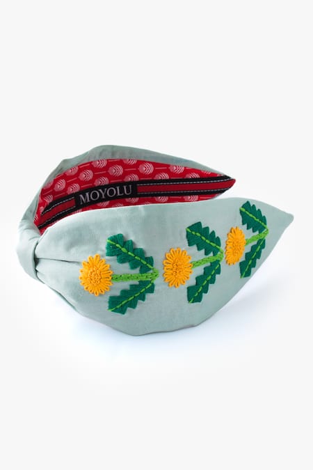 Moyolu Sunflower Embroidered Headband 