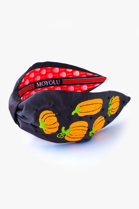 Moyolu Pumpkin Patch Embroidered Headband 