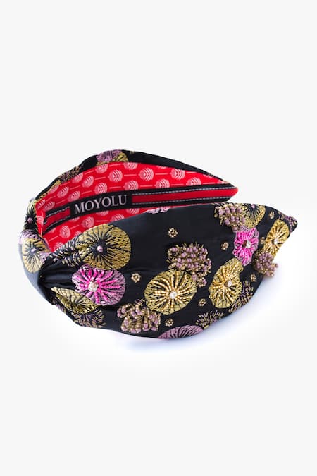 Moyolu Floral Embroidered Headband 