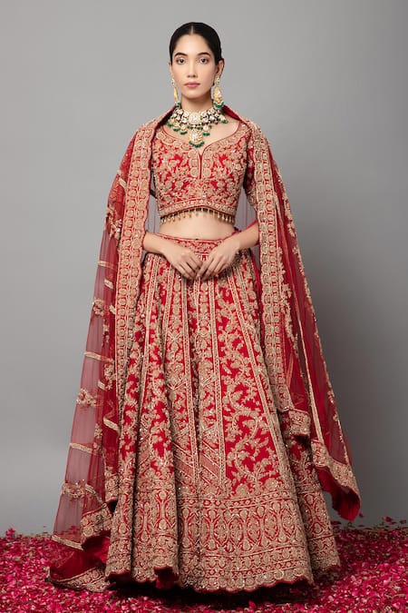 mehar Zardozi Hand Embroidered Bridal Lehenga Set 