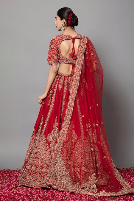 Mehar Zardozi Hand Embroidered Bridal Lehenga Set 