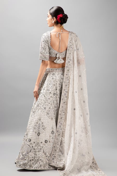 Mehar Floral Resham Zardozi Lehenga Set 
