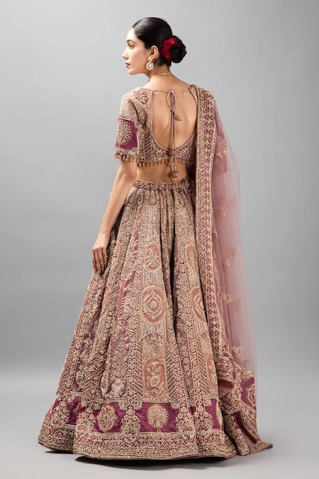 Mehar Floral Zardozi Embroidered Lehenga Set 