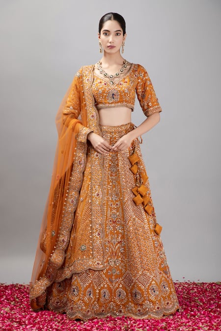 mehar Gota Patti Hand Embroidered Lehenga Set 