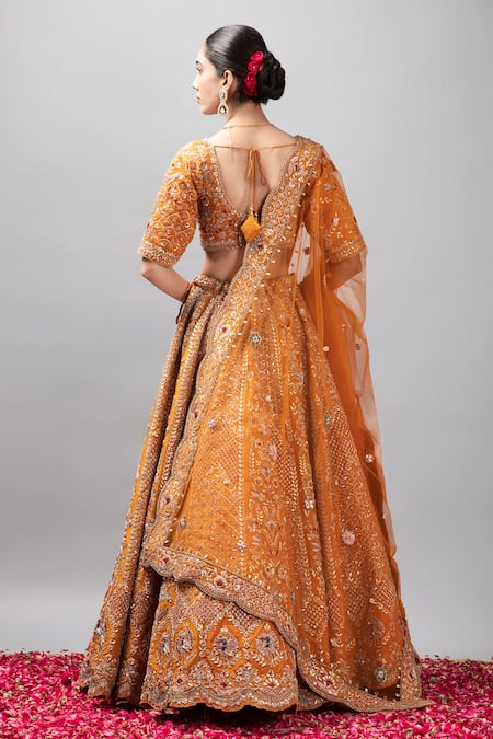 Mehar Gota Patti Hand Embroidered Lehenga Set 