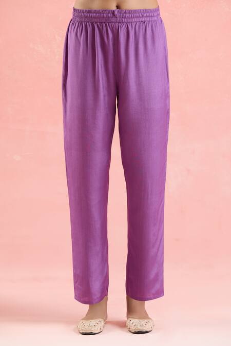 Buy Samyukta Singhania Purple Organza Sequins, Embroidery, Gota Patti Round Neck Anarkali Set Online at Aza Fashions Buy_Samyukta Singhania_Purple Organza Sequins, Embroidery, Gota Patti Round Neck Anarkali Set_Online_at_Aza_Fashions