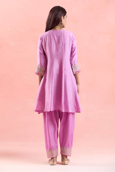 Samyukta Singhania Embroidered Anarkali Pant Set 
