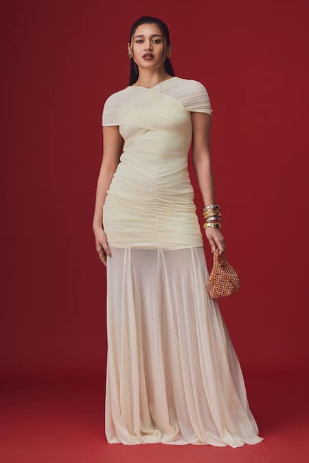 Label Frow Maya Draped Gown 