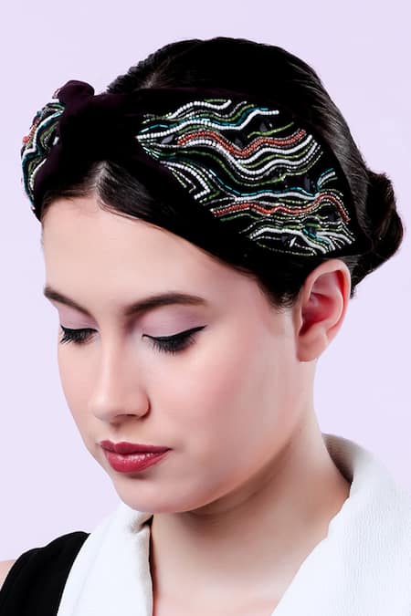 Moyolu Abstract Embroidered Headband 