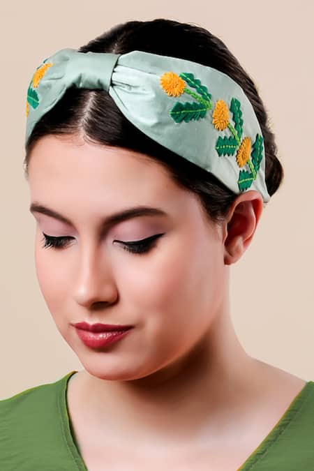 Moyolu Sunflower Embroidered Headband 