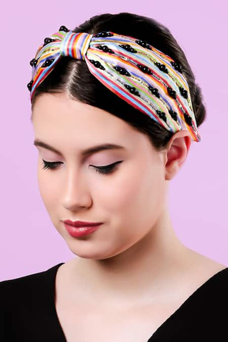 Moyolu Beads Embroidered Headband 