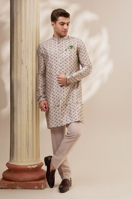 BUBBER COUTURE Rinaldo Liberty Print Layered Kurta With Pant 