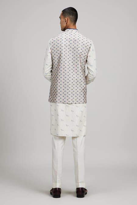 Bubber Couture Geometric Print Blue Bundi 