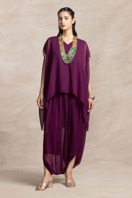 Kelaayah Sakai Plain Kaftan With Harem Pant 