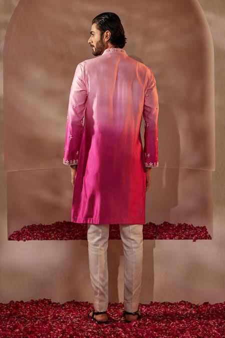 Shreyansh Designs Fuchsia Pink Embroidered Kurta Set 
