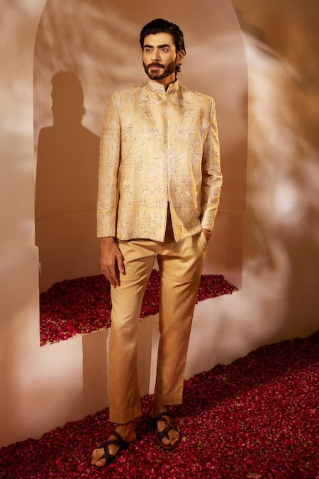 Shreyansh Designs Agniv Ambrosia Embroidered Bandhgala With Pant 