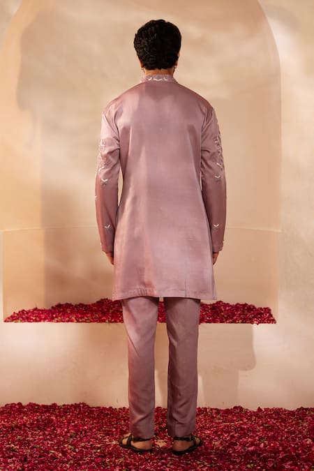 Shreyansh Designs Lilac Cutdana Embroidered Kurta Set 