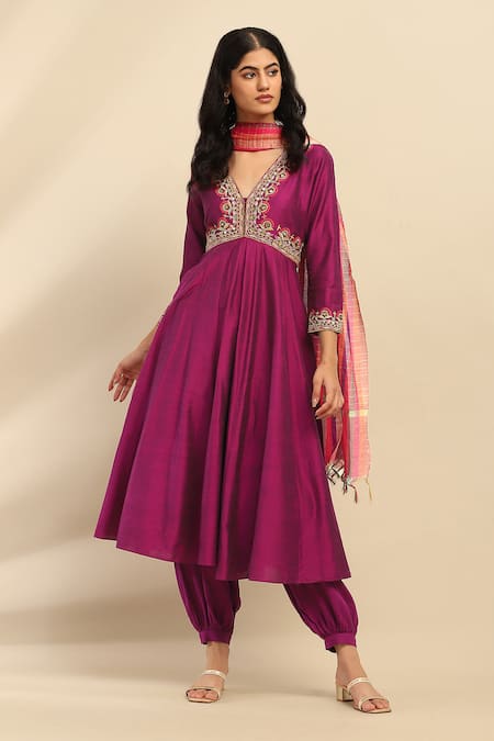 Aarke Ritu Kumar Tanishqa Embellished Anarkali Set 