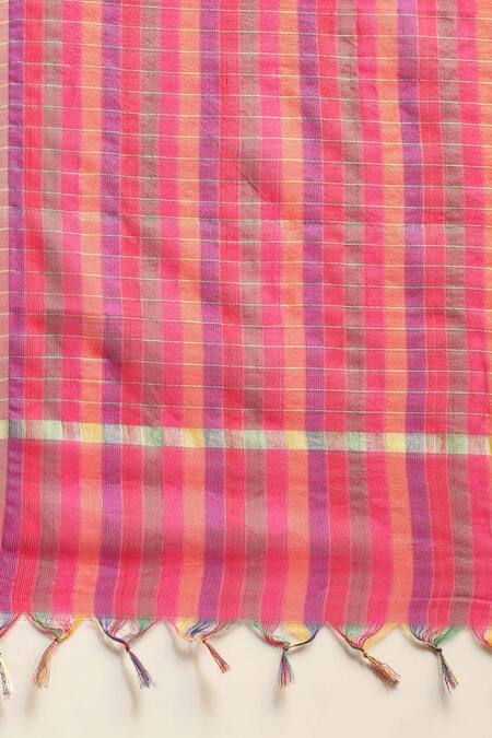 Buy_Ritu Kumar, Ri.Ritu Kumar, aarke Ritu Kumar_Purple Cotton, Rayon, Viscose Embroidery Embellished Anarkali Set With Dupatta