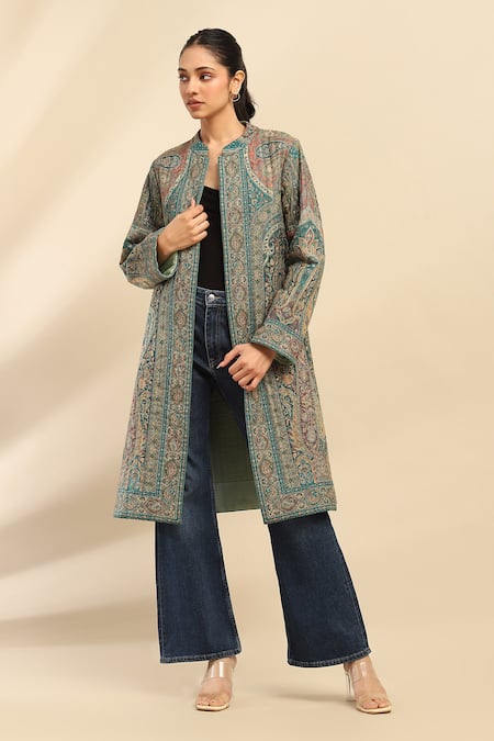 Aarke Ritu Kumar Asmaa Paisley Print Coat 