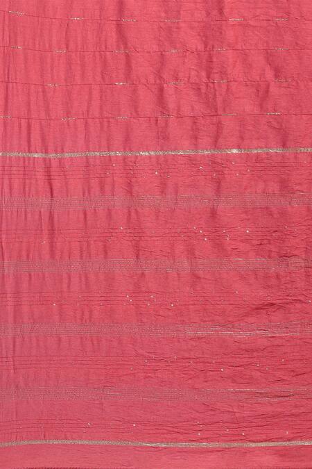 Buy_Ritu Kumar, Ri.Ritu Kumar, aarke Ritu Kumar_Pink Cotton, Polyester Embroidery, Glitter Deep Ornate Paisley Anarkali Set