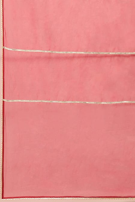 Buy_Ritu Kumar, Ri.Ritu Kumar, aarke Ritu Kumar_Maroon Polyester, Cotton, Nylon Embroidery Round Neck Paisley Bloom Kurta Set