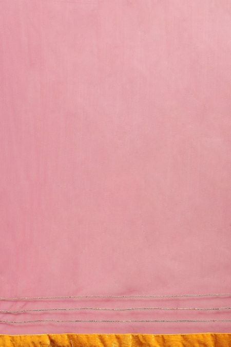 Buy Ritu Kumar, Ri.Ritu Kumar, aarke Ritu Kumar Yellow Polyester Embroidery, Gota Patti Round Neck Floret Kurta Pant Set Buy_Ritu Kumar, Ri.Ritu Kumar, aarke Ritu Kumar_Yellow Polyester Embroidery, Gota Patti Round Neck Floret Kurta Pant Set