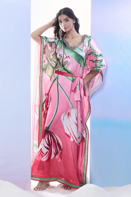 Pria Kataria Puri Tulip Print Kaftan 