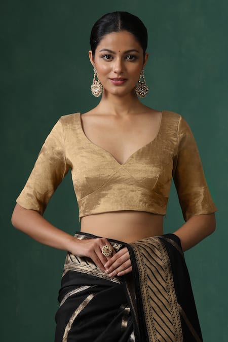 Weaver Story Tissue Silk Saree Blouse 