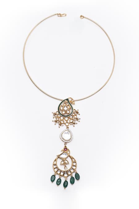 Vasundhara Akshita Geometric Pendant Necklace 