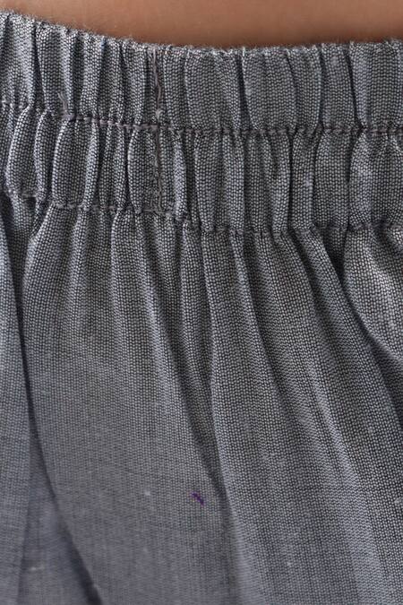 Buy_Lil Drama_Orange Chanderi, Cotton Floral Jaal Print Kurta Set _Online_at_Aza_Fashions