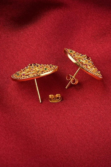 Buy Totapari Gold Plated Stones Embellished Choker Set Online at Aza Fashions Buy_Totapari_Gold Plated Stones Embellished Choker Set _Online_at_Aza_Fashions