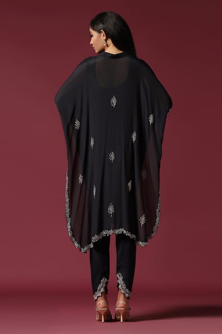 Two Sisters By Gyans Floral Embroidered Kaftan & Pant Set 