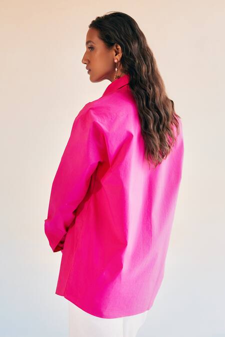 Echostudio Floral Patchwork Pink Shirt 