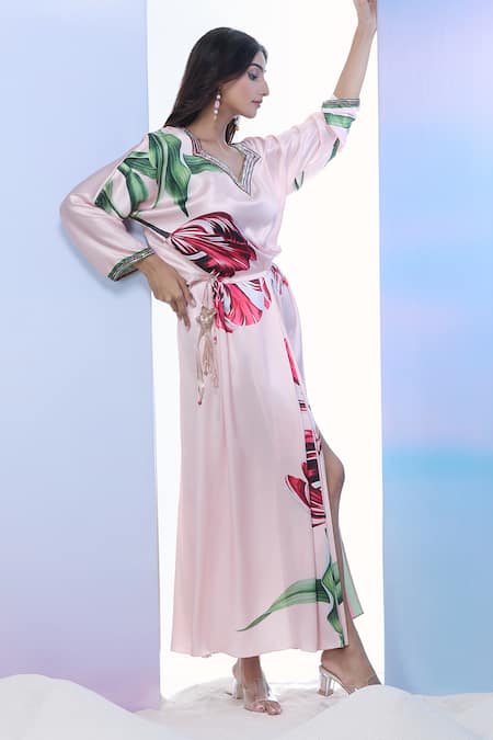 Pria Kataria Puri Tulip Blossom Print Maxi Dress 