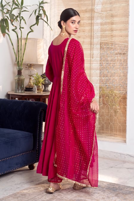 Rivaaj Clothing Gota Embroidered Anarkali Set 