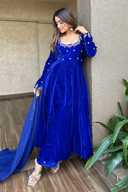 Rivaaj Clothing Floral Gota Patti Anarkali Set 