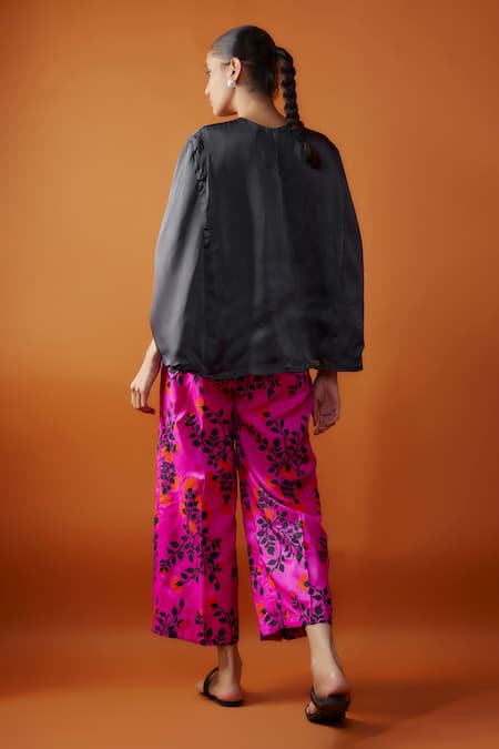 Kriti Bapna Floral Print Pant & Slit Sleeve Top Set 