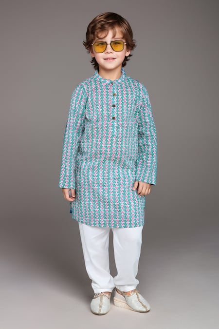 Arihant Rai Sinha Abstract Print Kurta With Pyjama 