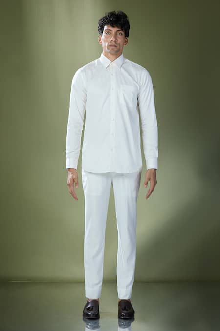 Buy_Rng Safawala_Pink Cotton, Silk Embroidery Geometric Stitch Bundi And Pant Set 