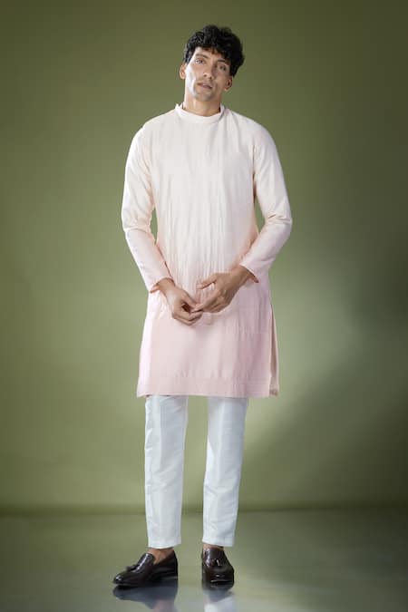 RNG Safawala Embroidered Ombre Kurta Set 