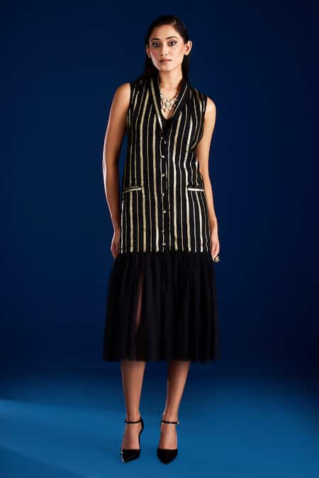 Aapro Zoa Striped Jacket Dress 